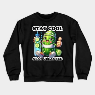 Cucumber Hydration Hero - Stay Cool, Stay Cleansed Shirt Crewneck Sweatshirt